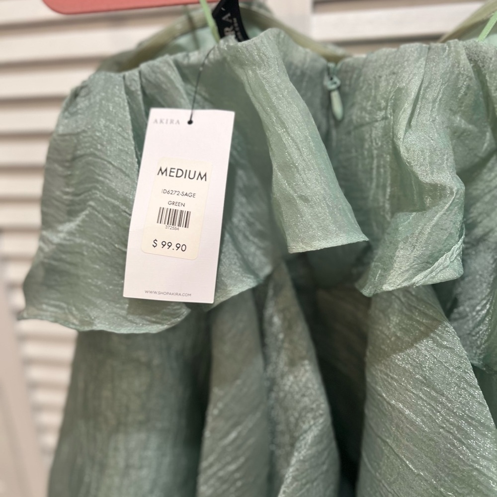 Akira Green Textured Dress